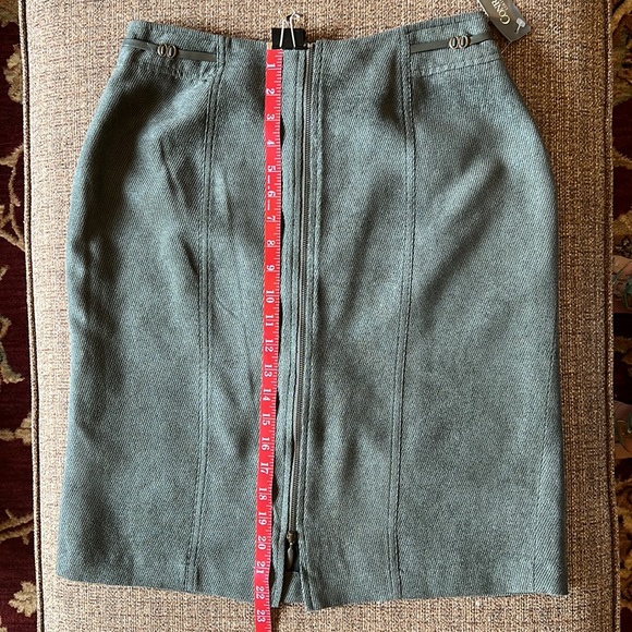 Green Corduroy Midi Skirt - Picture 7 of 13